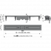 Водосточный желоб AlcaPlast APZ12-1050 Optimal с порогами для перфорированной решетки или решетки под кладку плитки