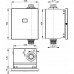 Автоматическая система смыва AlcaPlast ASP3-K туалетного смыва, 12V (работает от сети) металл
